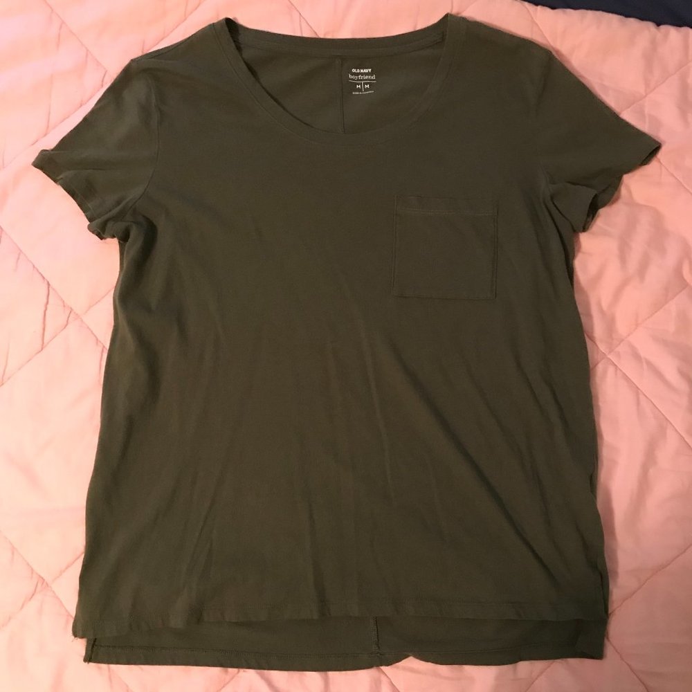 Olive green boyfriend tshirt